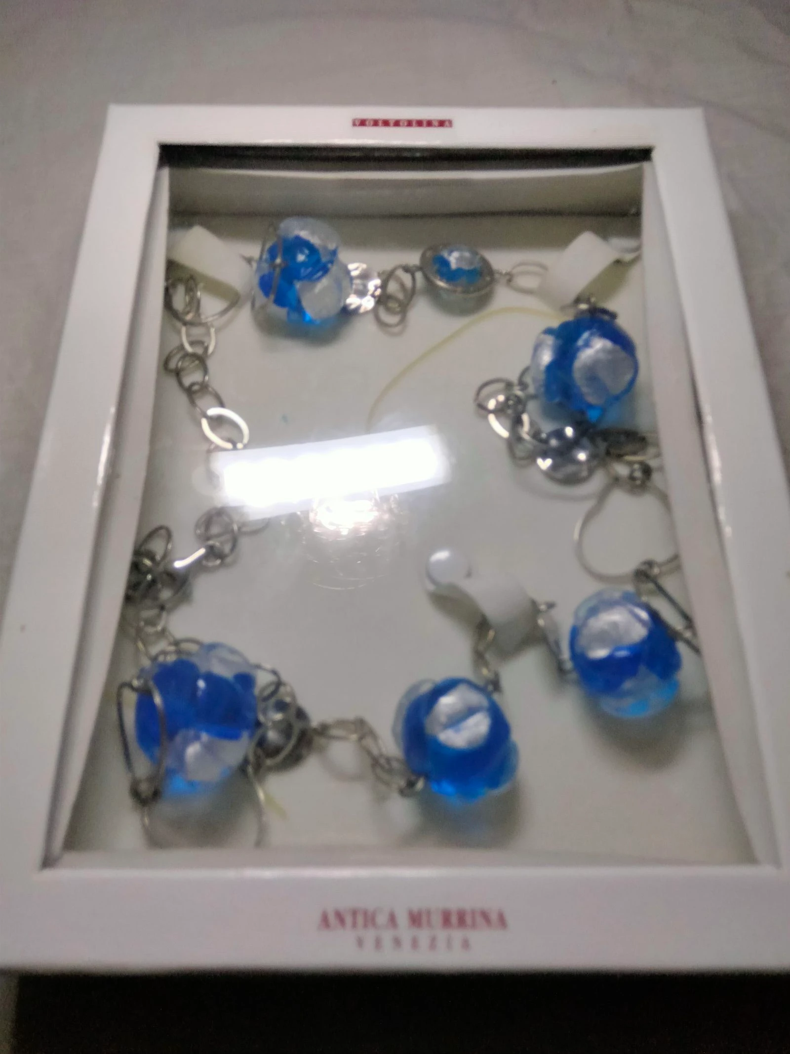 Collar Murano y rodio – photo 3